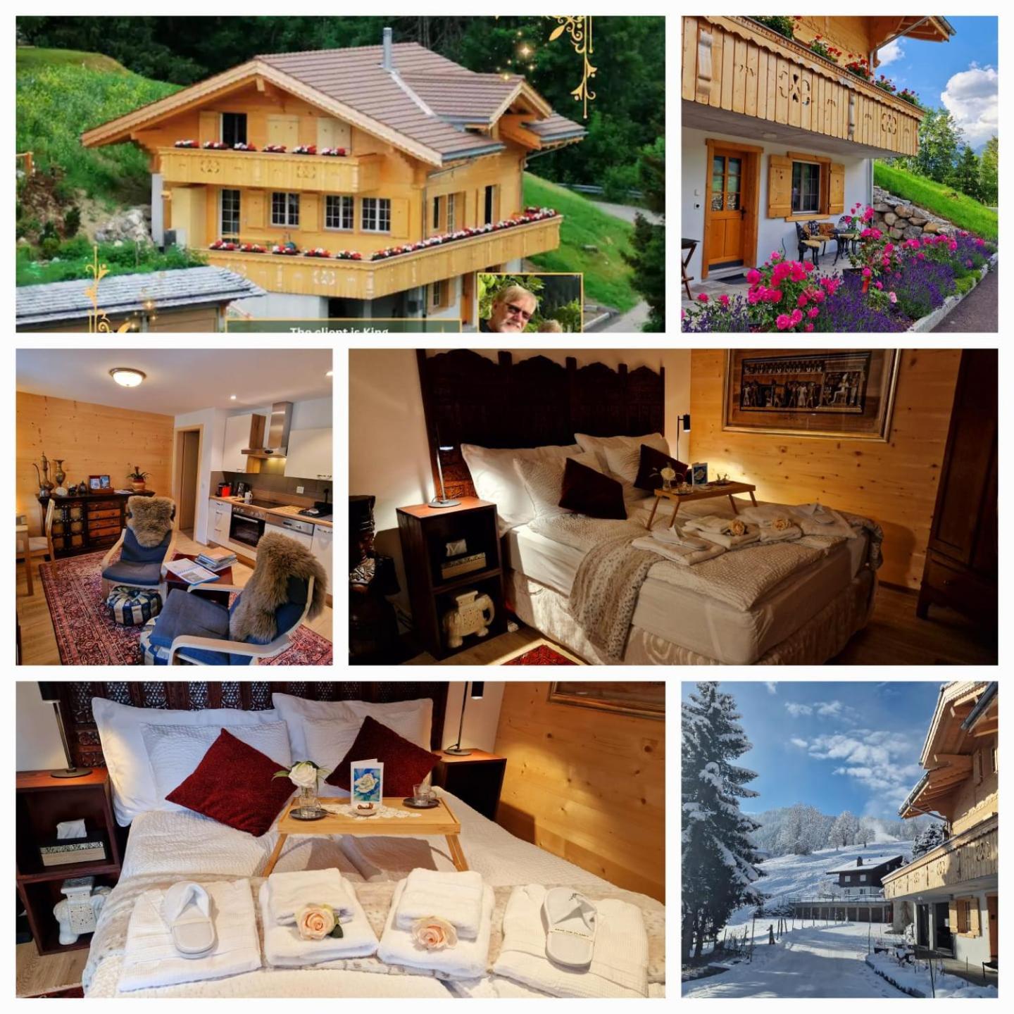 Large Deluxe Studio For 2 - Chalet Lovo Lenk Ngoại thất bức ảnh